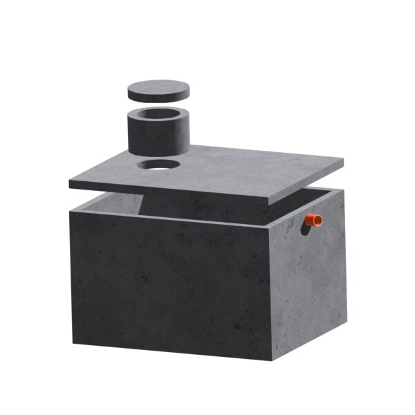 Zbiornik przeciwpożarowy 2 m³ – 110.00 × 240.00 × 110.00 cm